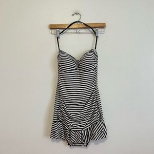 Black & White Bathing Suit Dress